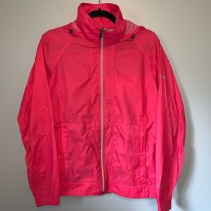 Hot Pink Columbia Rain Jacket